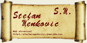 Stefan Menković vizit kartica
